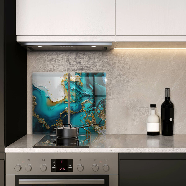 Worktop protector Turquoise abstraction