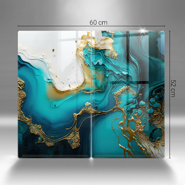 Worktop protector Turquoise abstraction