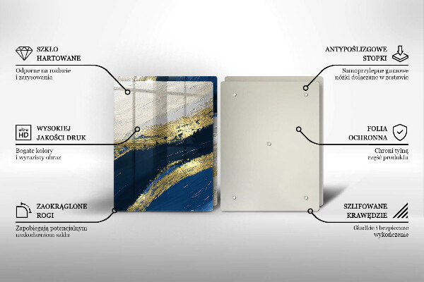 Worktop protector Texture with gold