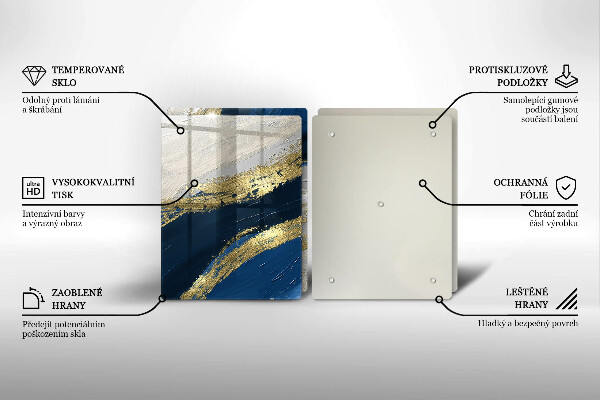 Worktop protector Texture with gold