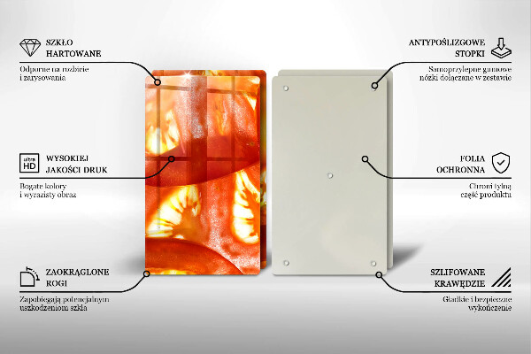 Kitchen worktop saver A slice of red tomato