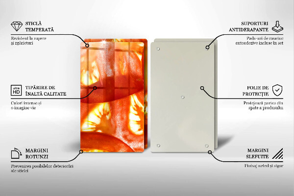 Kitchen worktop saver A slice of red tomato