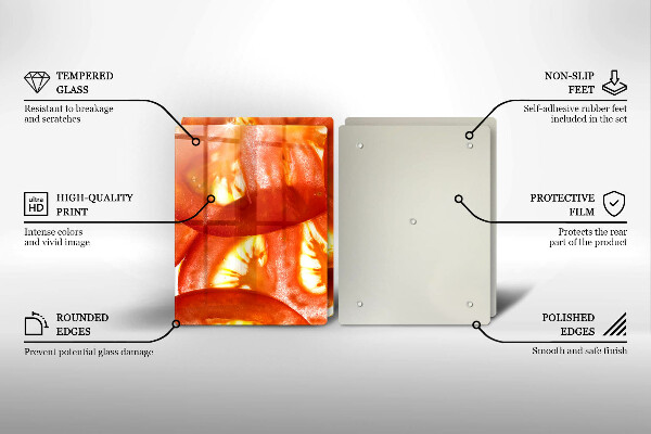 Kitchen worktop saver A slice of red tomato