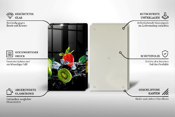 Kitchen worktop saver Fruits in water