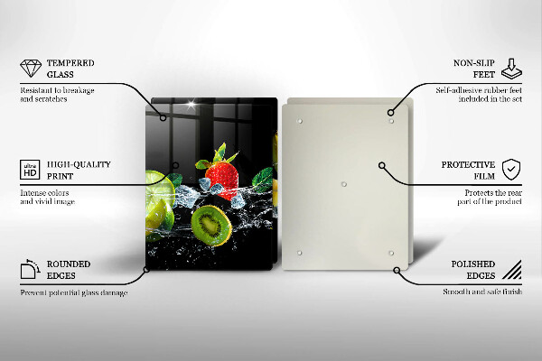 Kitchen worktop saver Fruits in water