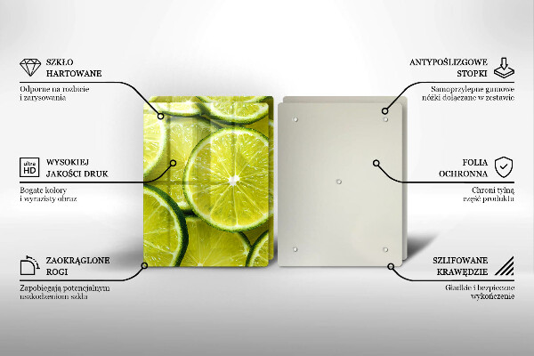 Kitchen countertop cover Lime slices
