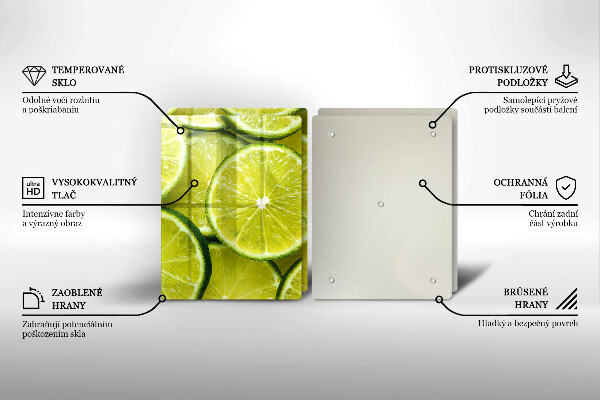 Kitchen countertop cover Lime slices