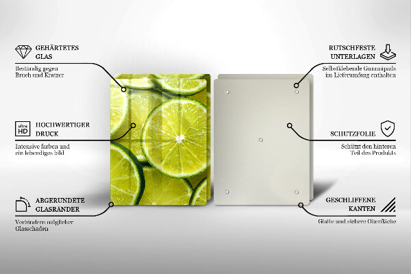 Kitchen countertop cover Lime slices