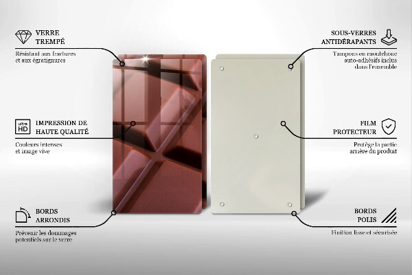 Kitchen worktop saver Chocolate squares