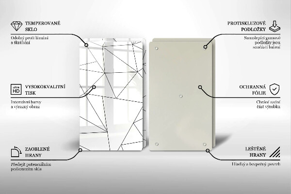 Kitchen worktop saver White triangles