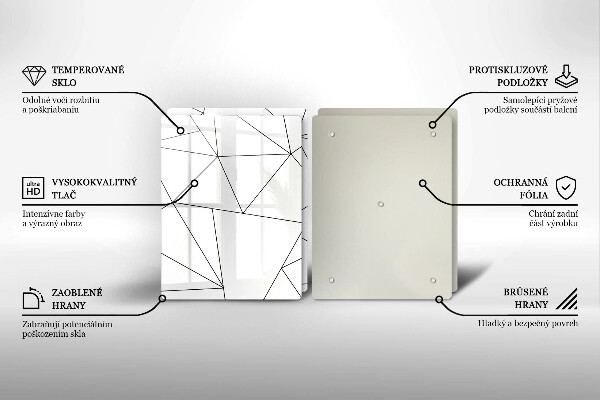 Kitchen worktop saver White triangles