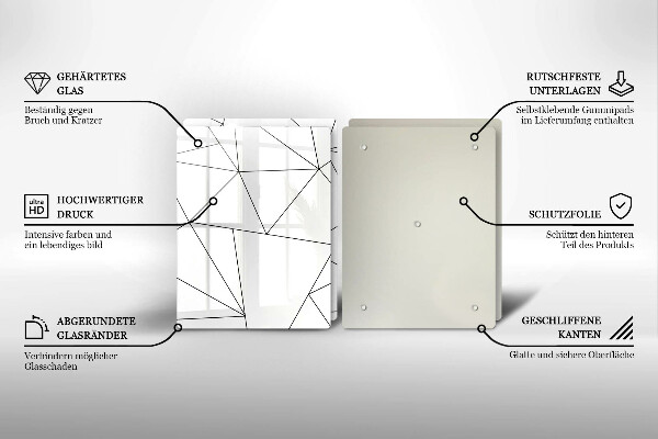 Kitchen worktop saver White triangles