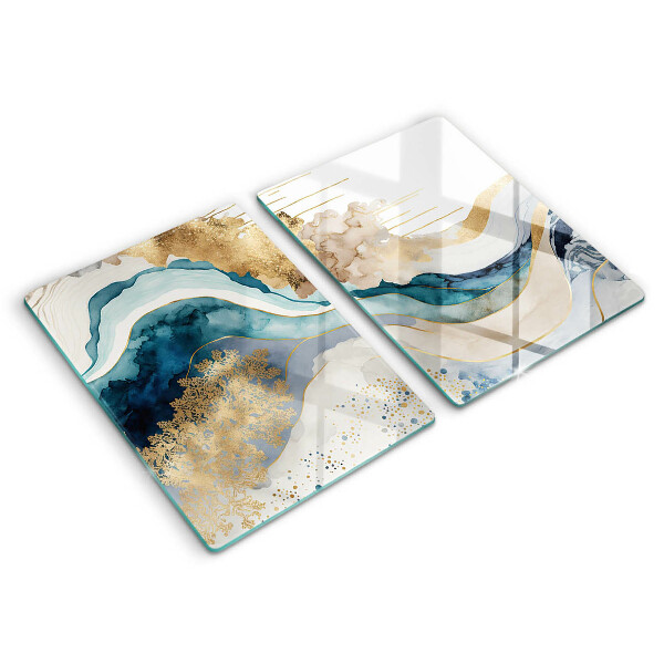 Kitchen worktop saver Colorful marble