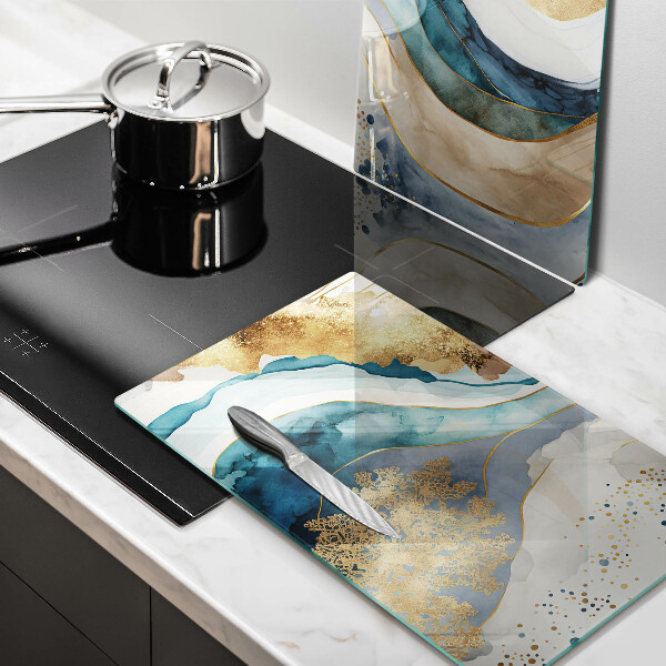 Kitchen worktop saver Colorful marble