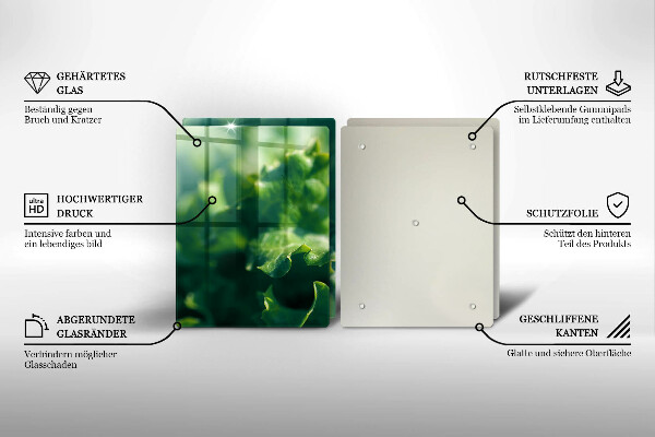 Kitchen worktop saver Lettuce leaves