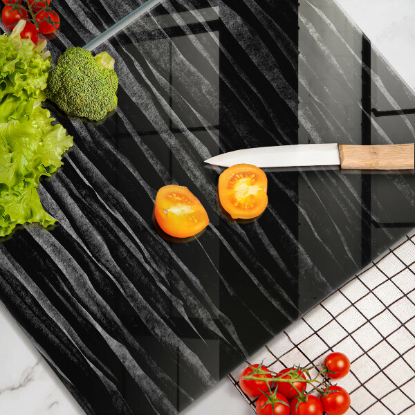 Kitchen worktop saver Black abstraction