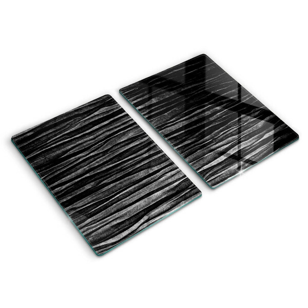 Kitchen worktop saver Black abstraction