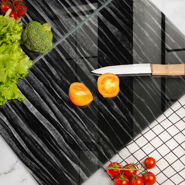 Kitchen worktop saver Black abstraction
