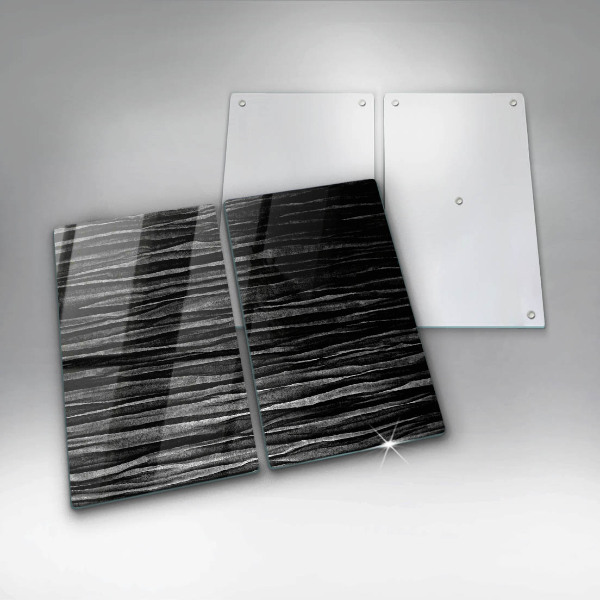 Kitchen worktop saver Black abstraction