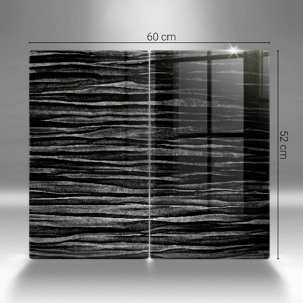 Kitchen worktop saver Black abstraction