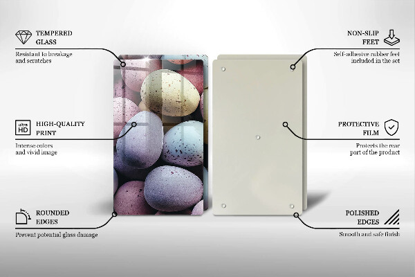 Kitchen worktop saver Easter eggs