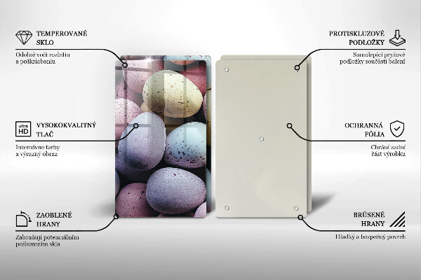 Kitchen worktop saver Easter eggs