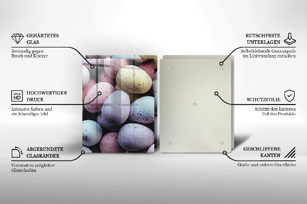 Kitchen worktop saver Easter eggs