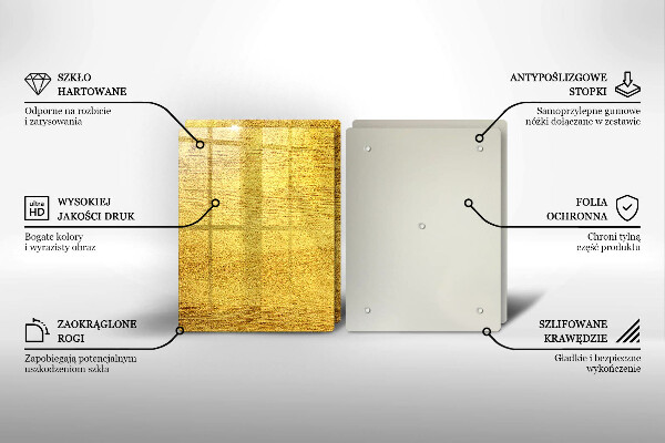 Kitchen worktop saver Yellow abstraction