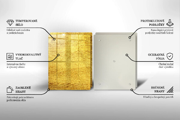 Kitchen worktop saver Yellow abstraction