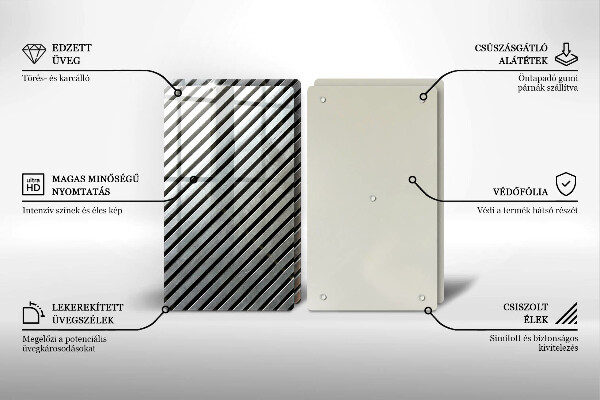 Kitchen worktop saver Metal lines