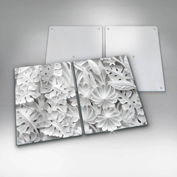 Kitchen worktop saver White flowers