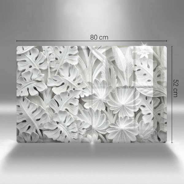 Kitchen worktop saver White flowers