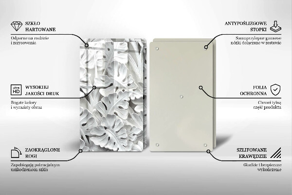 Kitchen worktop saver White flowers