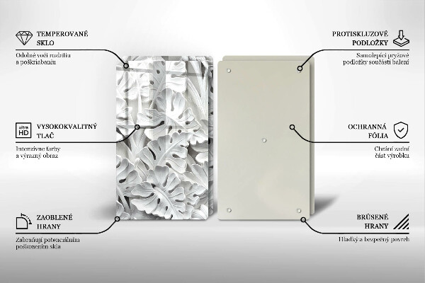 Kitchen worktop saver White flowers