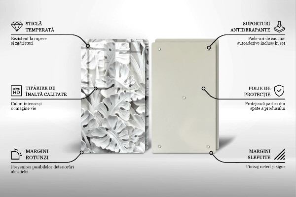 Kitchen worktop saver White flowers