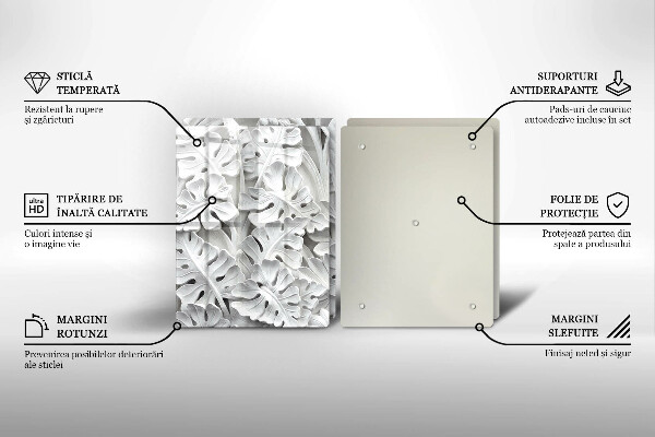 Kitchen worktop saver White flowers