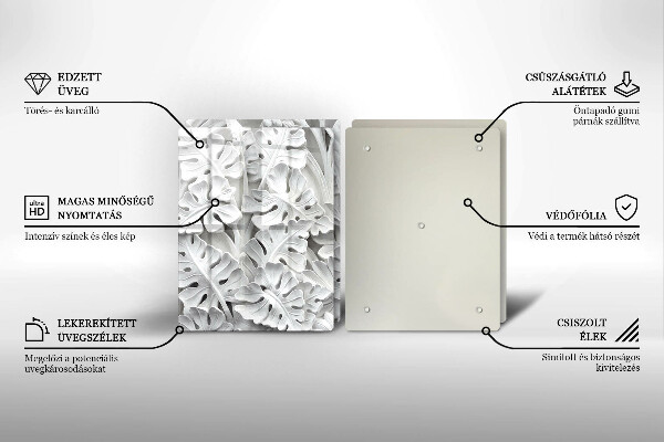 Kitchen worktop saver White flowers