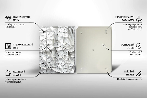 Kitchen worktop saver White flowers