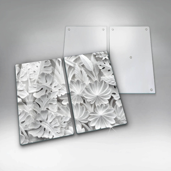 Kitchen worktop saver White flowers