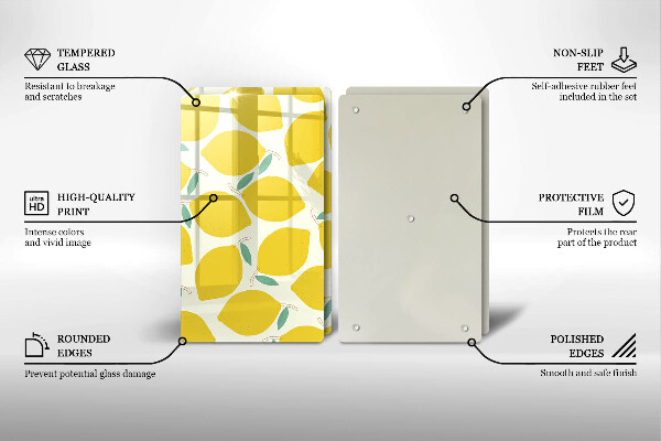 Kitchen worktop saver Illustratuion lemons