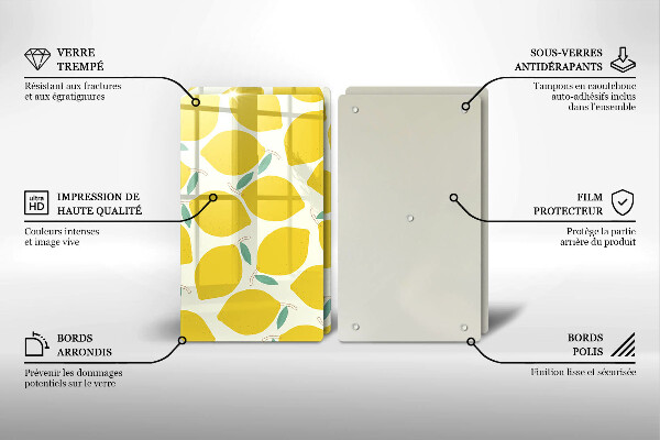 Kitchen worktop saver Illustratuion lemons