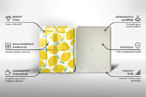 Kitchen worktop saver Illustratuion lemons