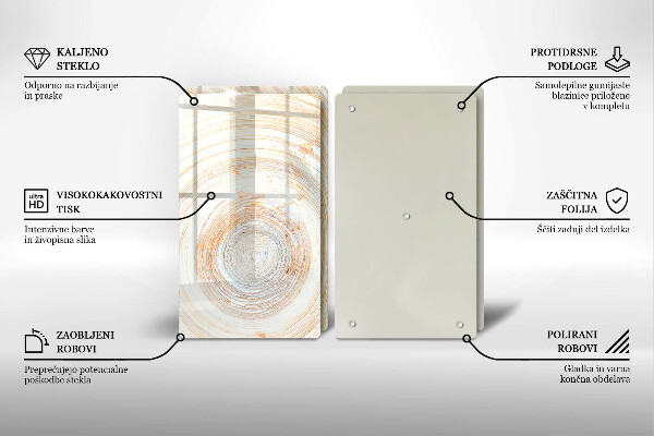 Kitchen worktop saver Wood texture