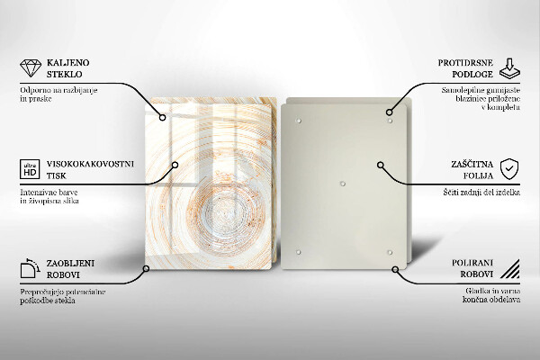 Kitchen worktop saver Wood texture