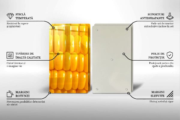 Glass worktop saver Corn grain