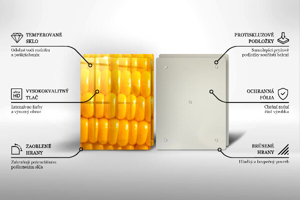 Glass worktop saver Corn grain