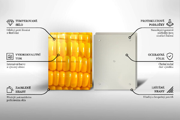 Glass worktop saver Corn grain