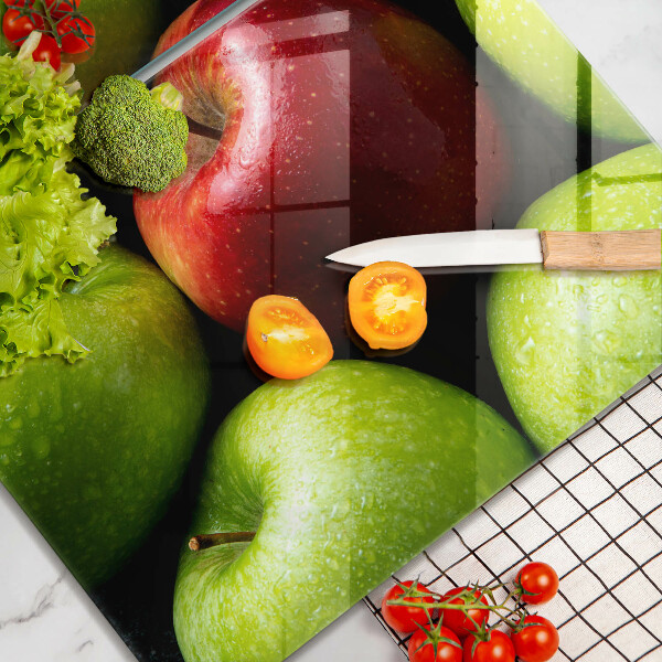 Glass worktop saver Juicy apples