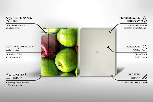 Glass worktop saver Juicy apples