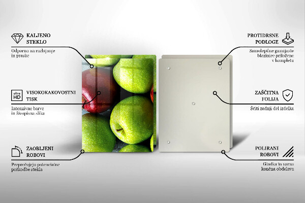 Glass worktop saver Juicy apples